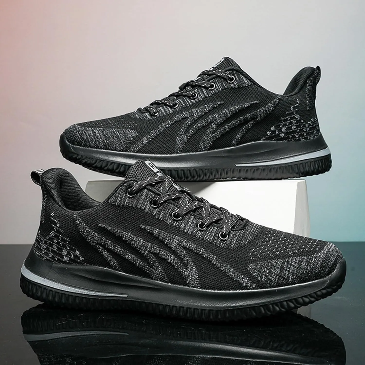 Arch Support Sports Shoes for Men Casual Sneaker Mesh Breathable Walking Shoe Outdoor Non Slip Jogging Sneakers