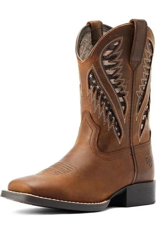 Ariat Kids Quickdraw Venttek Distressed Tan