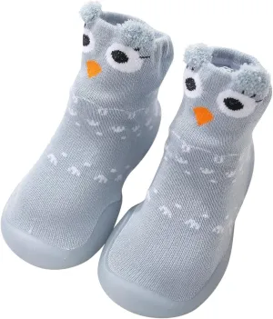 Baby Boy Shoes,First Toddler Baby Cartoon Socks Non-Slip Shoes Animals Elastic Walkers Infant Baby Shoes Kawaii Shoes