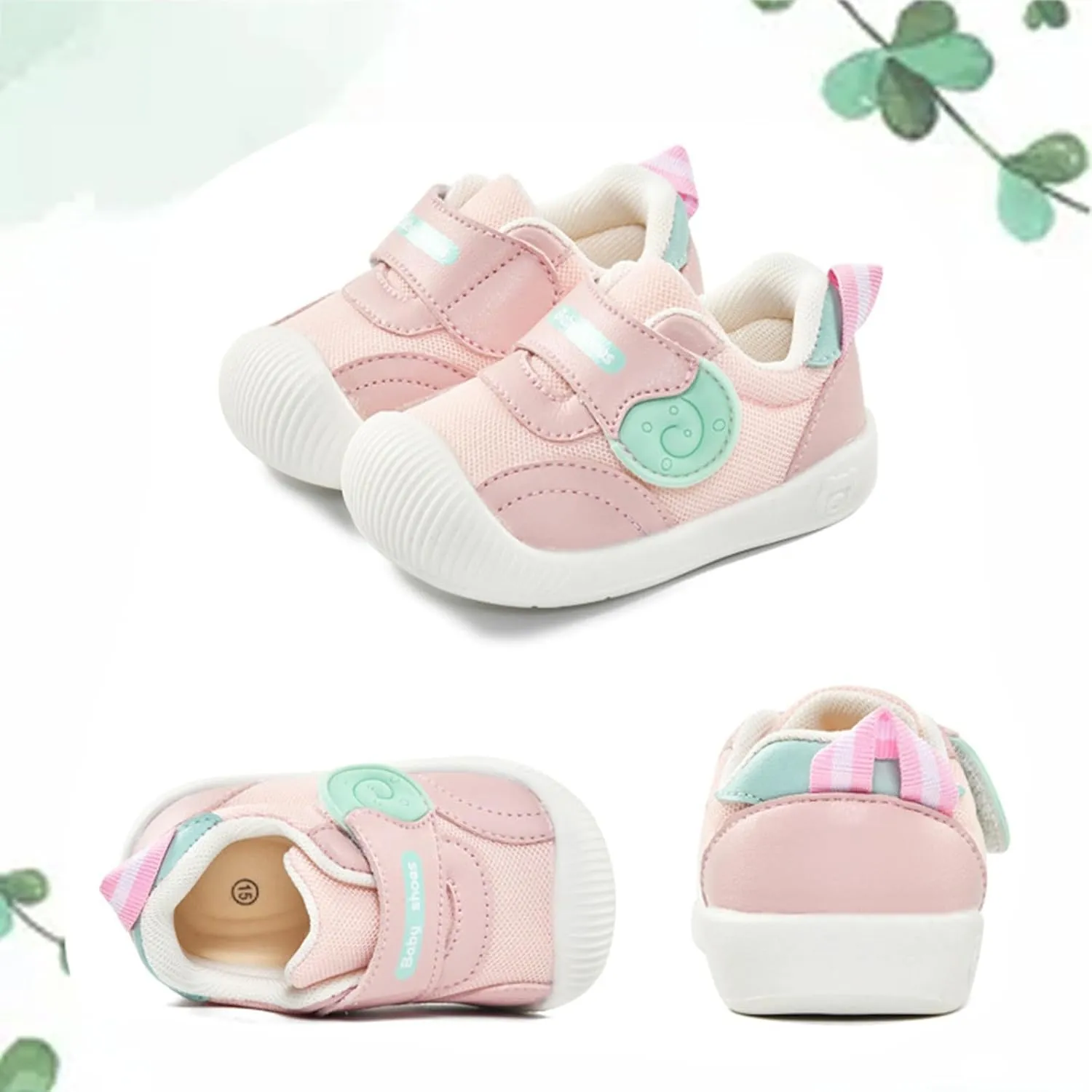 Baby Infant Mesh Breathable Sneakers Hook Loop Sole Non Slip First Walking Sport Shoes Toddler Newborn Soft Casual Shoes