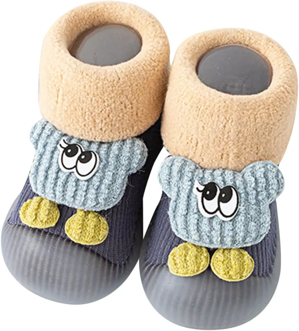 Baby Shoes,Baby Shoes Sock Shoes Non-Slip First Walker Floor Shoes Soft Indoor Kids Shoes 0-3 Years
