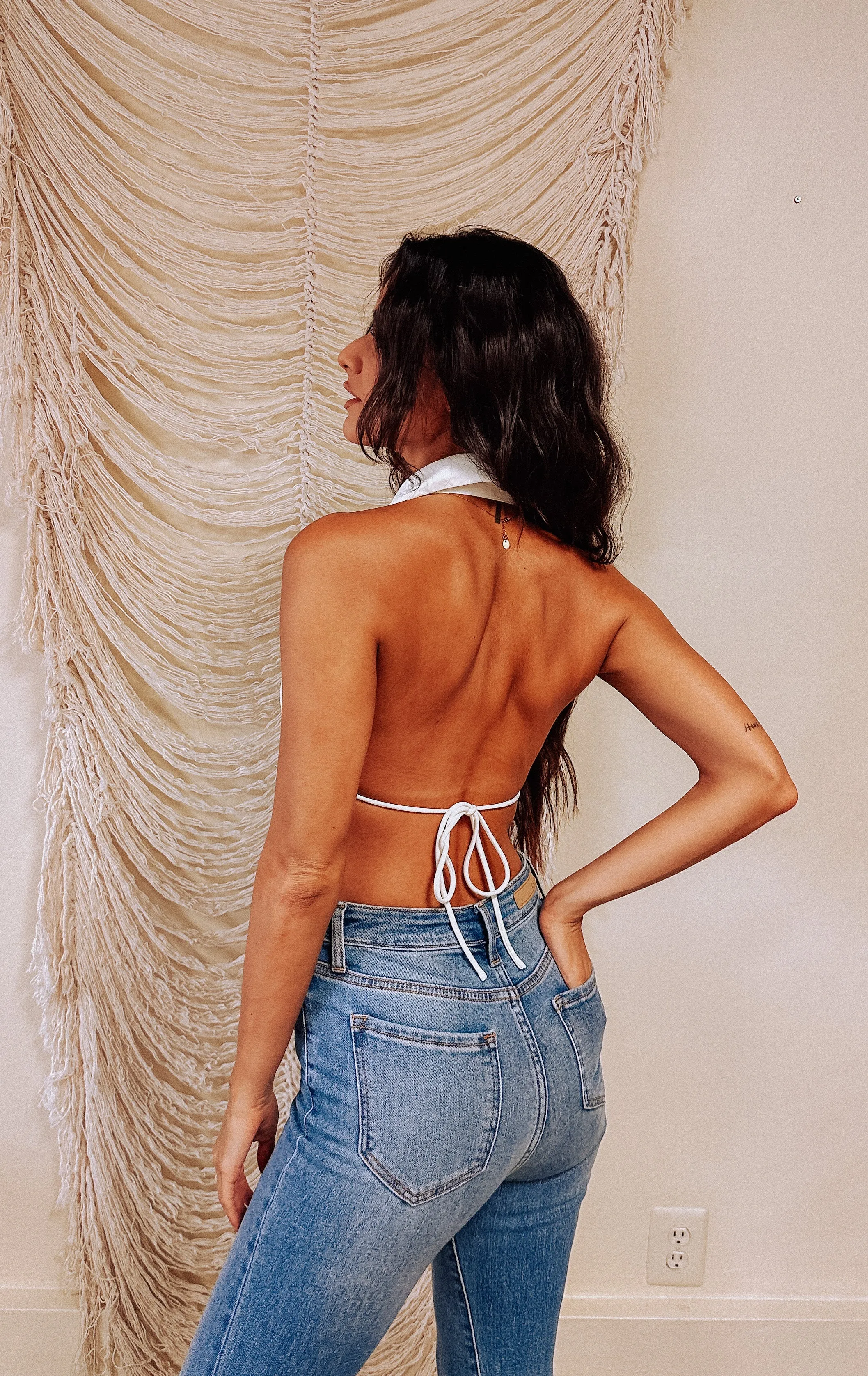 Cassie Open Back Crop