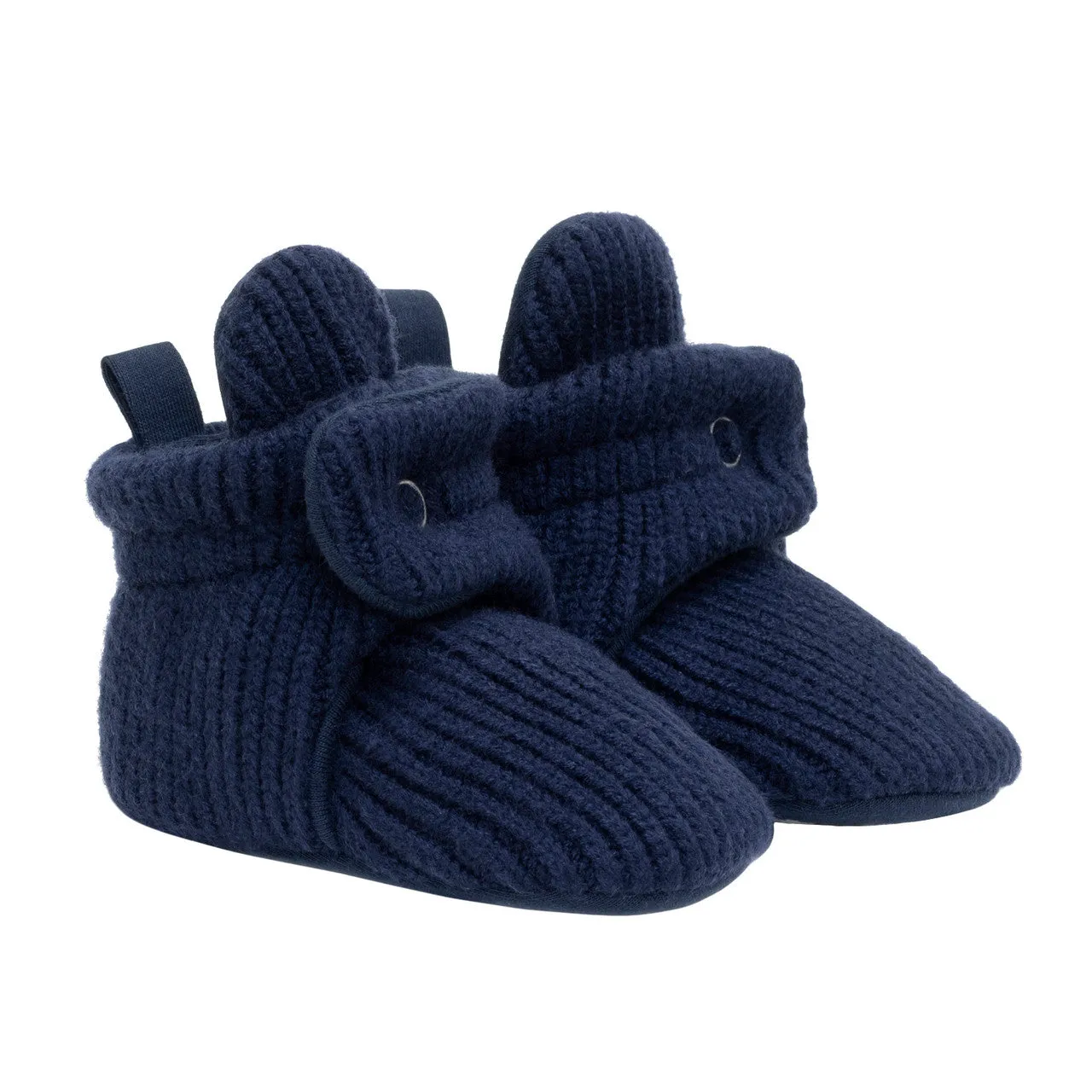 Colby Snap Booties in Navy by Robeez
