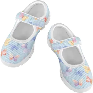 Coloranimal Mary Jane Flats Uniform Shoes for Girls Princess Shoes Girls' Flats Magic Sticker Shallow Mouth Dress Shoes with Anti Skid Sole
