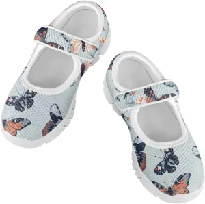 Coloranimal Mary Jane Flats Uniform Shoes for Girls Princess Shoes Girls' Flats Magic Sticker Shallow Mouth Dress Shoes with Anti Skid Sole