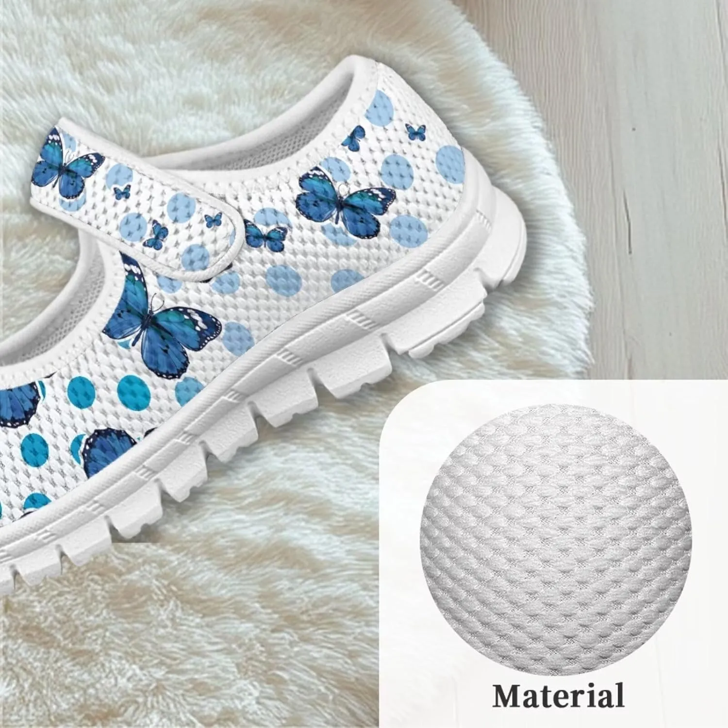Coloranimal Mary Jane Flats Uniform Shoes for Girls Princess Shoes Girls' Flats Magic Sticker Shallow Mouth Dress Shoes with Anti Skid Sole