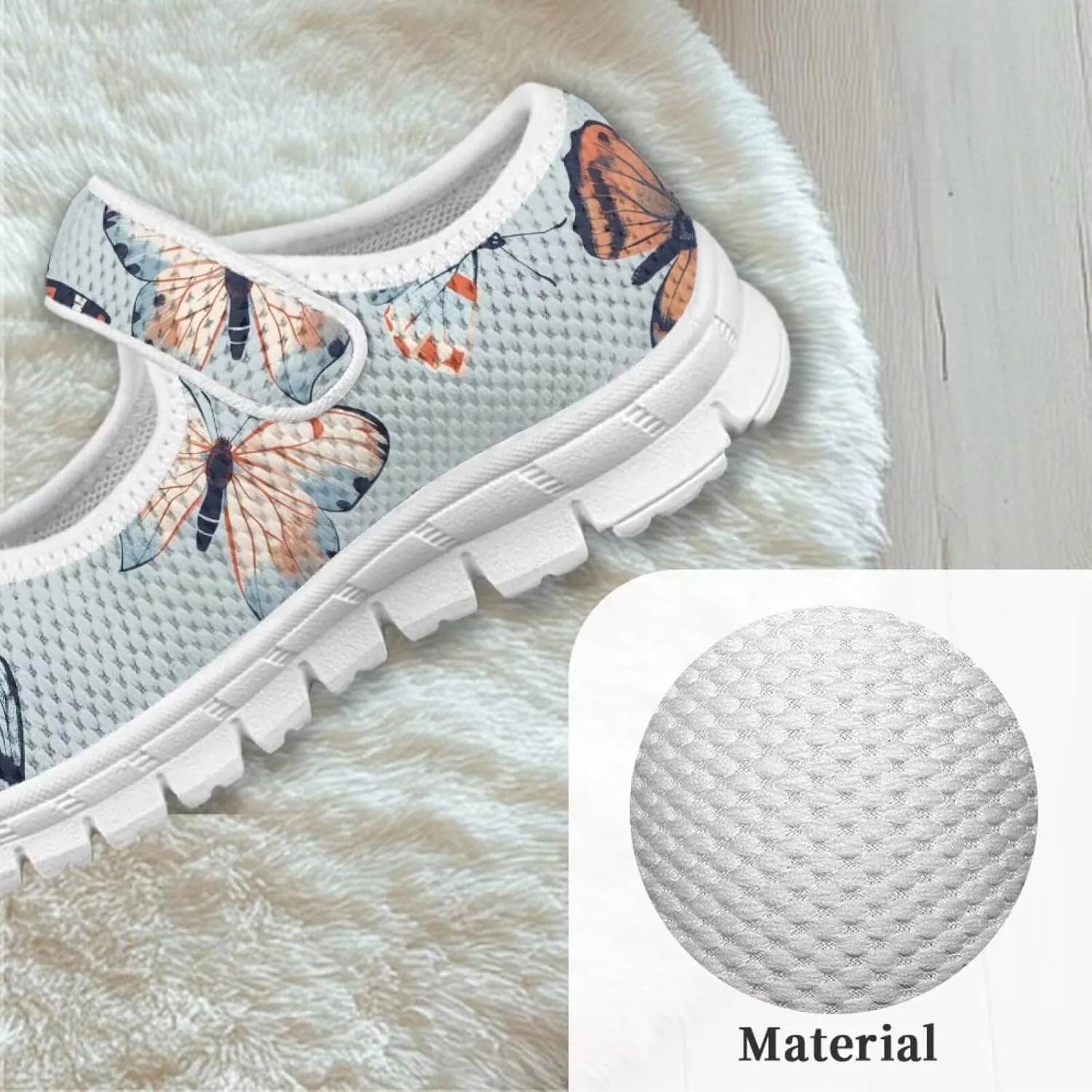 Coloranimal Mary Jane Flats Uniform Shoes for Girls Princess Shoes Girls' Flats Magic Sticker Shallow Mouth Dress Shoes with Anti Skid Sole