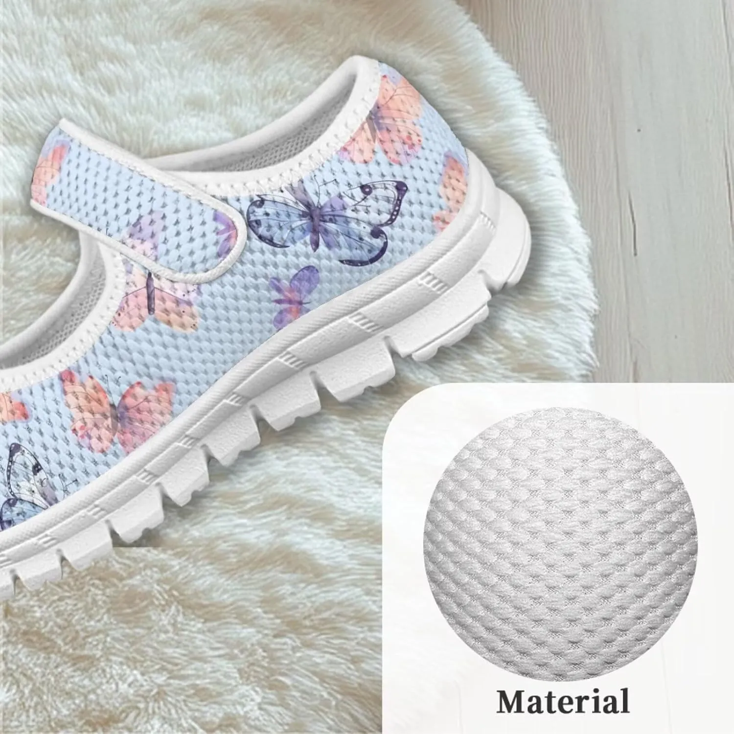 Coloranimal Mary Jane Flats Uniform Shoes for Girls Princess Shoes Girls' Flats Magic Sticker Shallow Mouth Dress Shoes with Anti Skid Sole