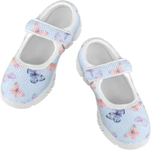 Coloranimal Mary Jane Flats Uniform Shoes for Girls Princess Shoes Girls' Flats Magic Sticker Shallow Mouth Dress Shoes with Anti Skid Sole