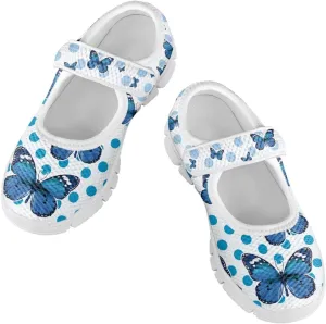 Coloranimal Mary Jane Flats Uniform Shoes for Girls Princess Shoes Girls' Flats Magic Sticker Shallow Mouth Dress Shoes with Anti Skid Sole