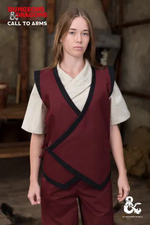 Dungeons & Dragons Monk Vest Bordeaux/Black Dungeons & Dragons Monk Vest Bordeaux/Black