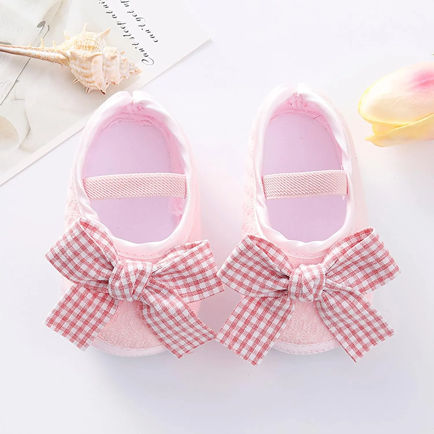 EnJoCho 0-15Months Baby Infant Toddler Boys Princess Shoes Walkers Shoes Toddler Shoes Soft Cloth Girls Baby Sneakers