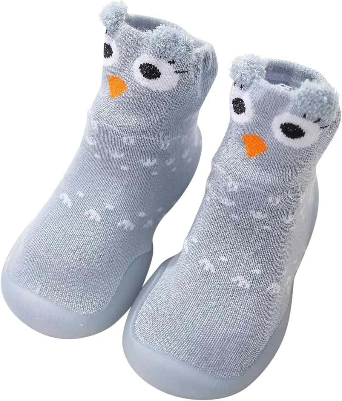 First Toddler Baby Cartoon Socks Non-slip Shoes Animals Elastic Walkers Infant Baby Shoes Rain Boots for Toddler Girls