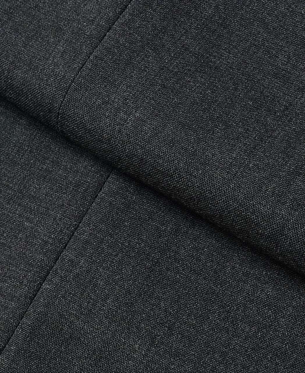 Flat-front wool trousers