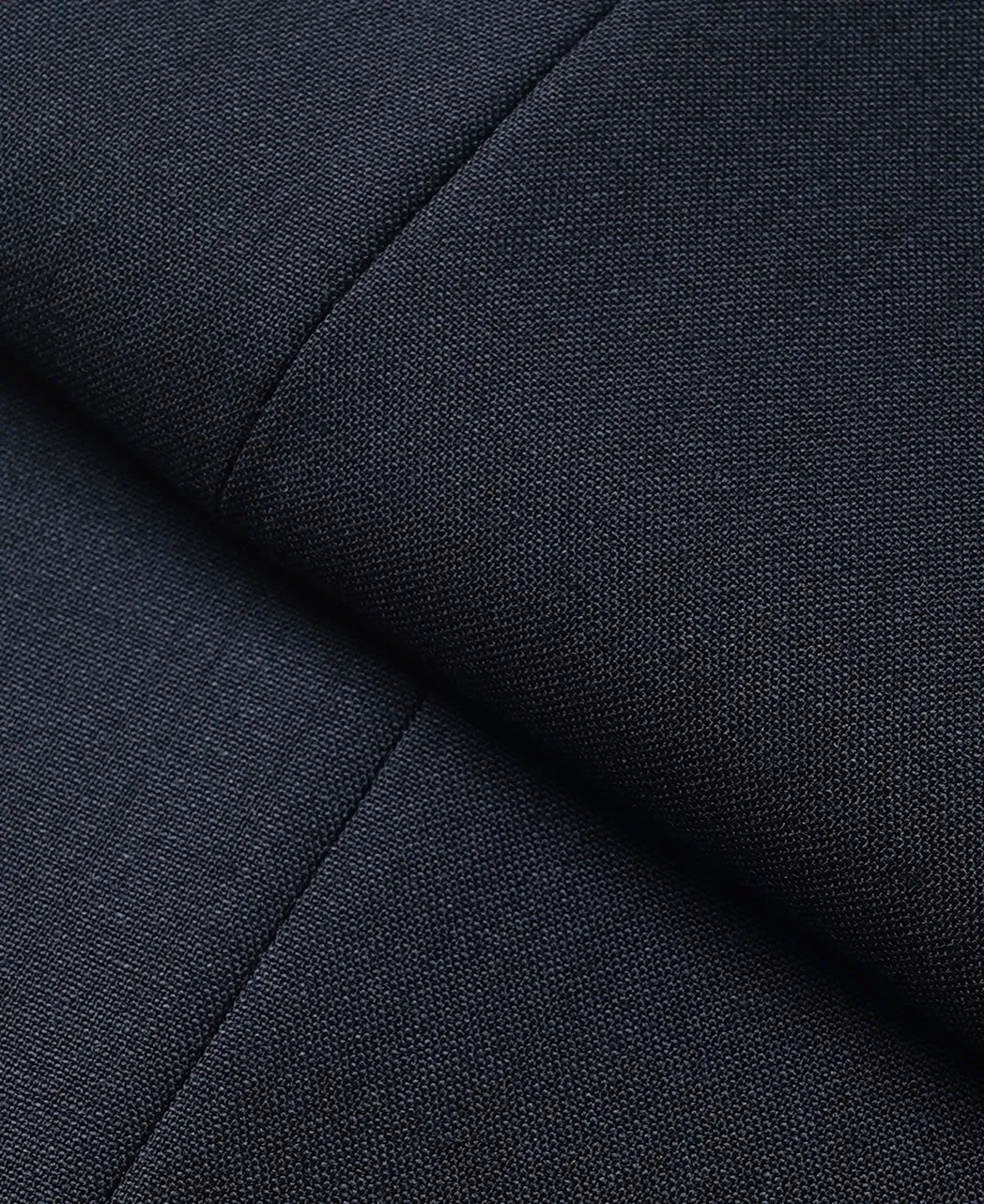 Flat-front wool trousers