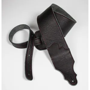 Franklin Original 3 Inch Black Glove Leather with Red Stitching