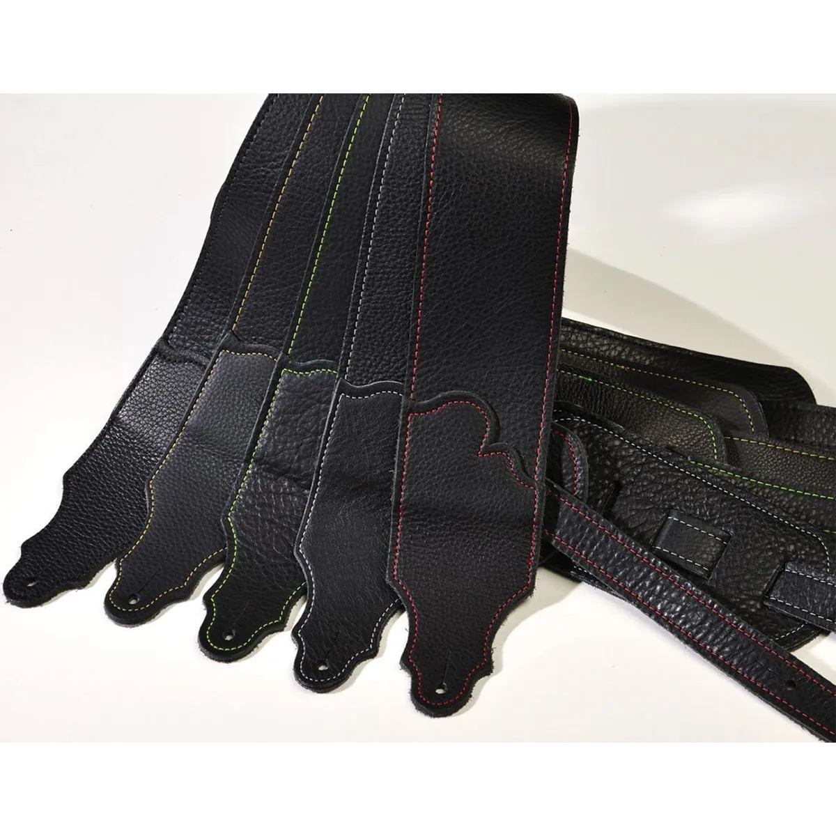 Franklin Original 3 Inch Black Glove Leather with Silver Stitching
