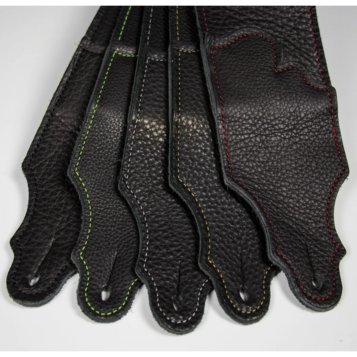 Franklin Original 3 Inch Black Glove Leather with Silver Stitching