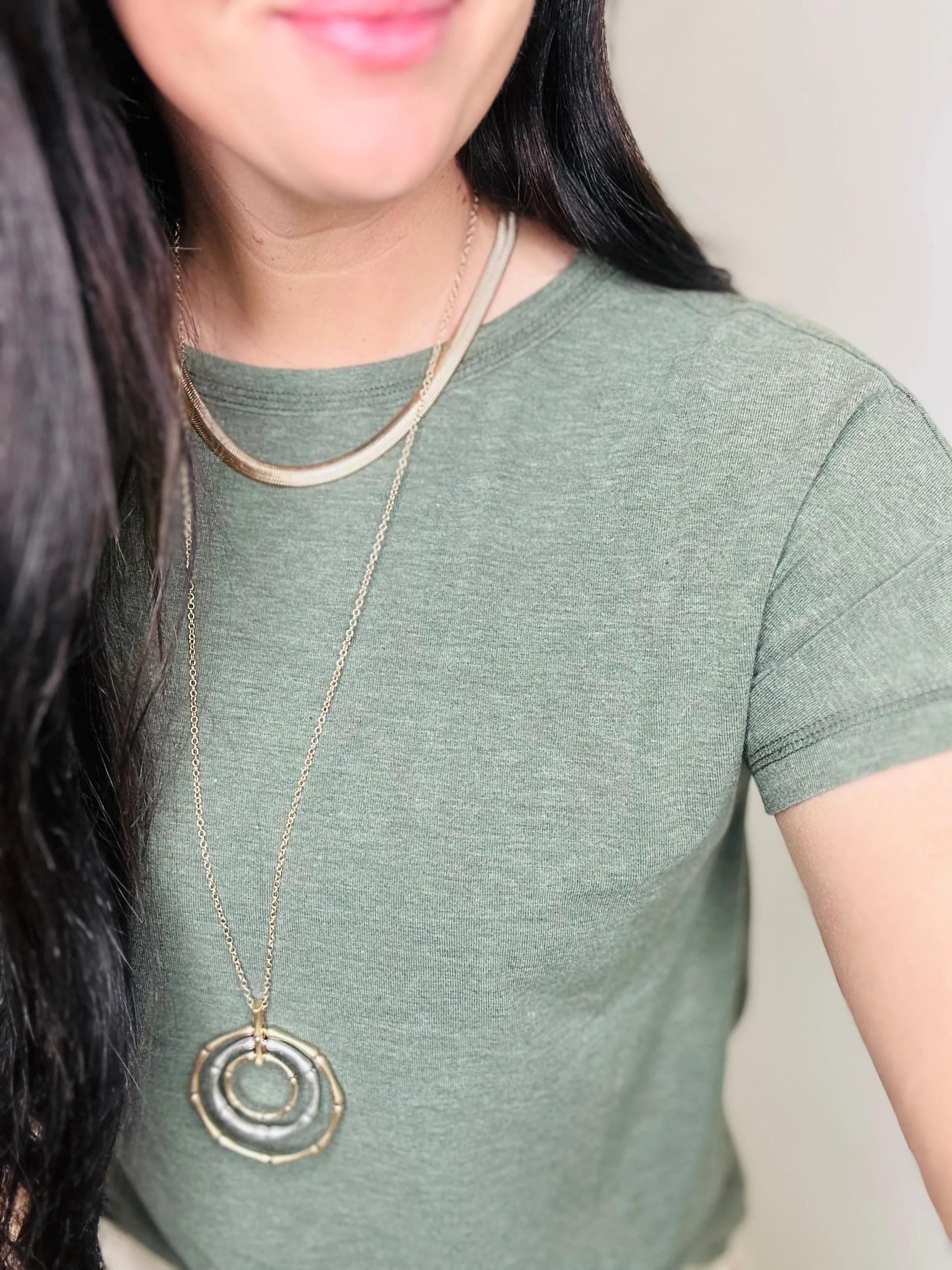 Gayle Green Relaxed Fit Tee