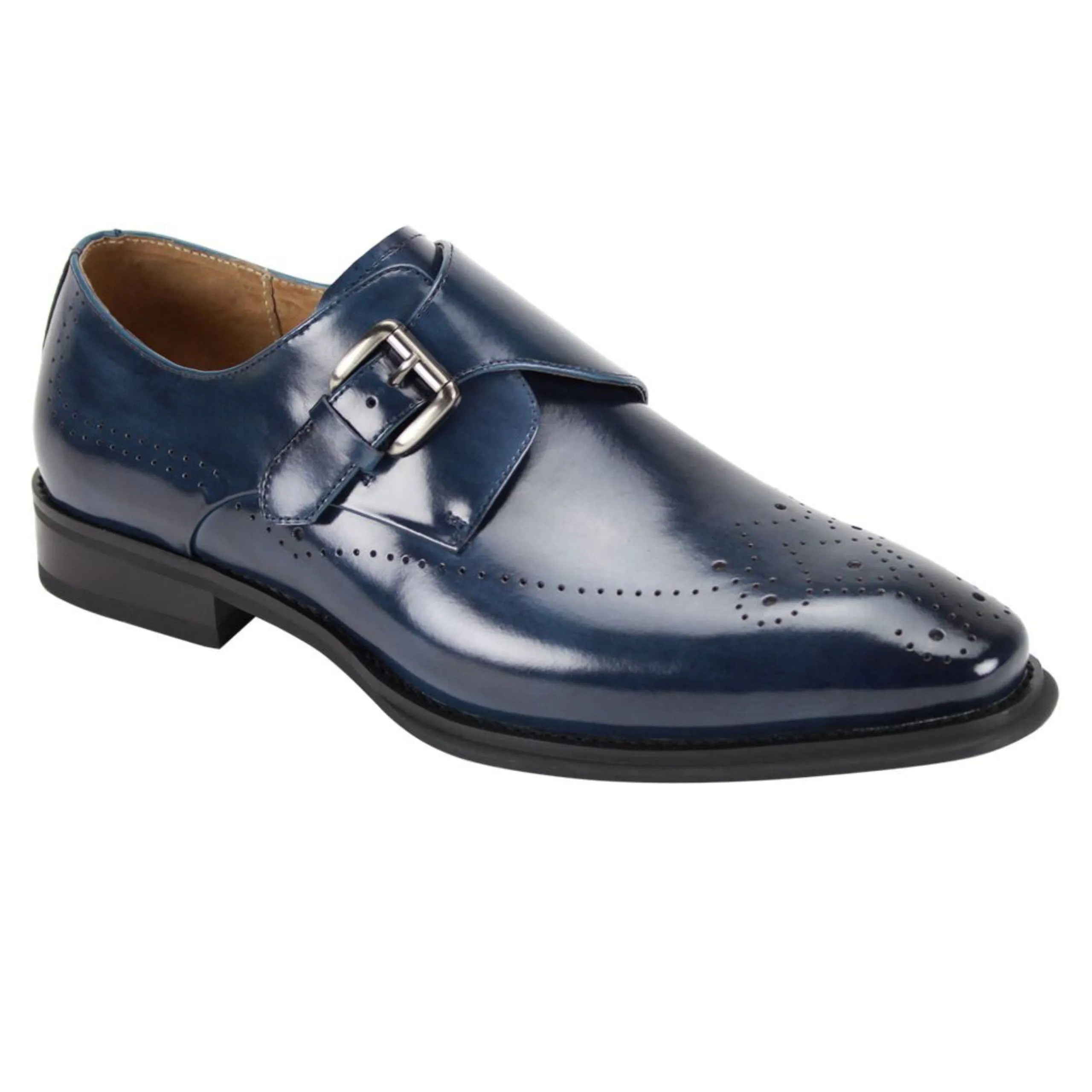 Giovanni Jeffery Leather Monkstrap Dress Shoe