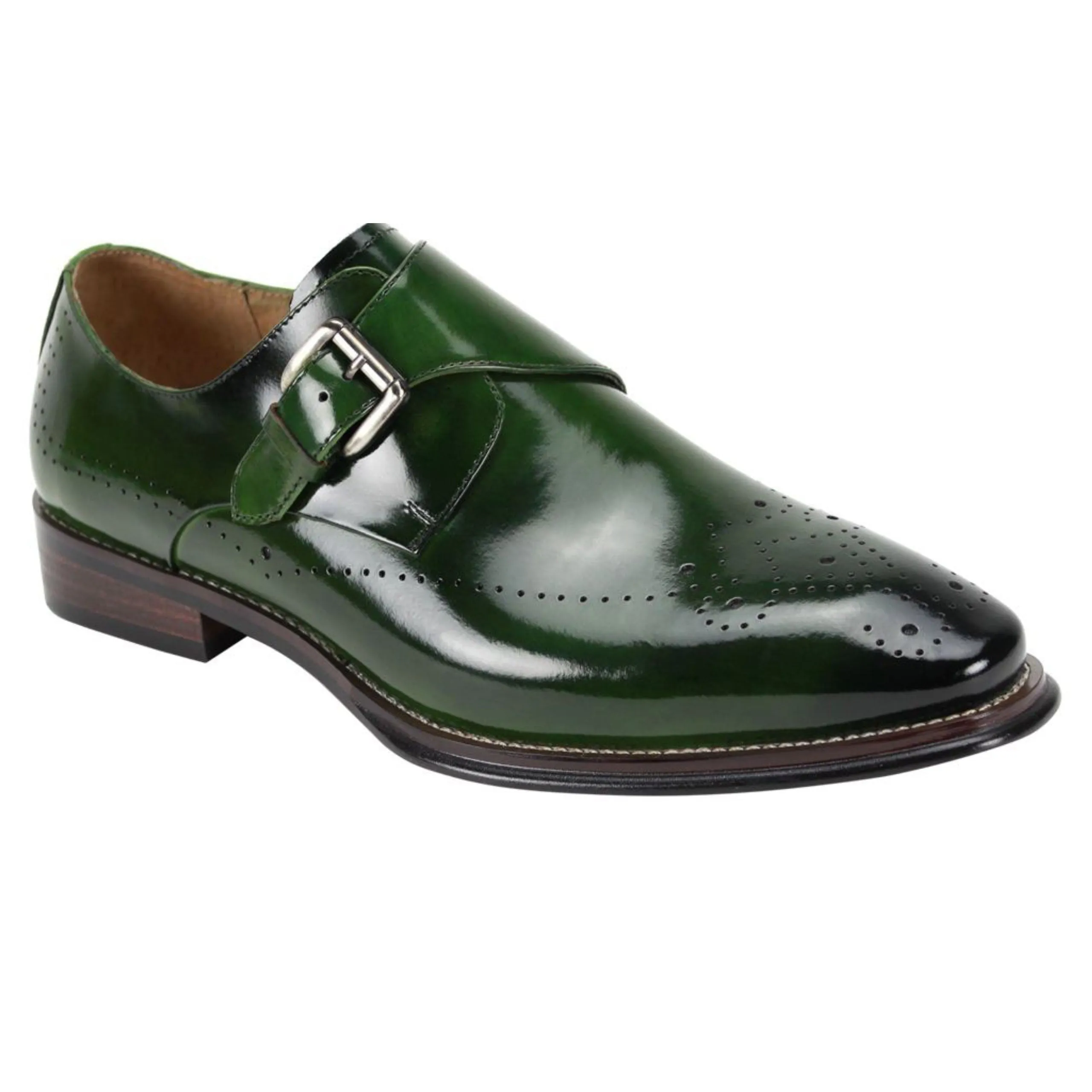 Giovanni Jeffery Leather Monkstrap Dress Shoe
