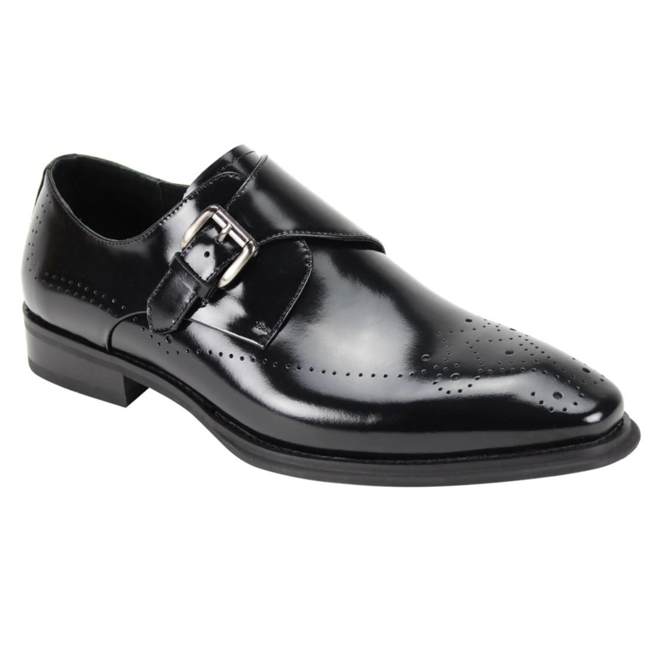 Giovanni Jeffery Leather Monkstrap Dress Shoe