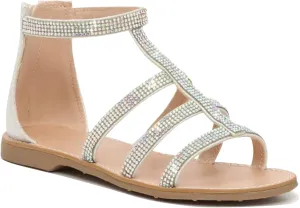 Girls Gladiator Strap Sandals Cute Open Toe Dress Shoes School Party Wedding Shoes for Kids XX686