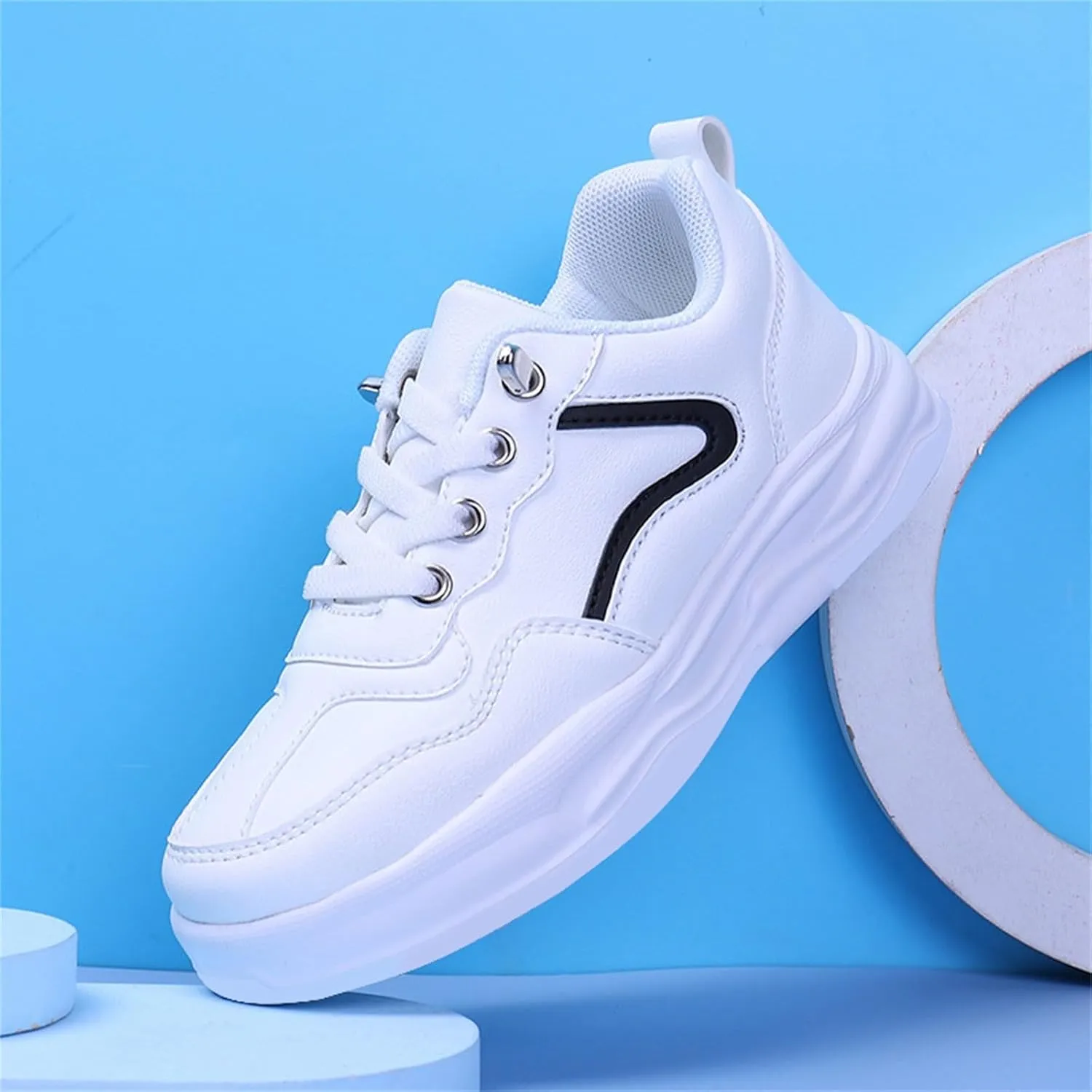 Girls Tennis White Sneakers Toddler Boys niform Low Top Competition Running Breathable Soft Sole Shoes