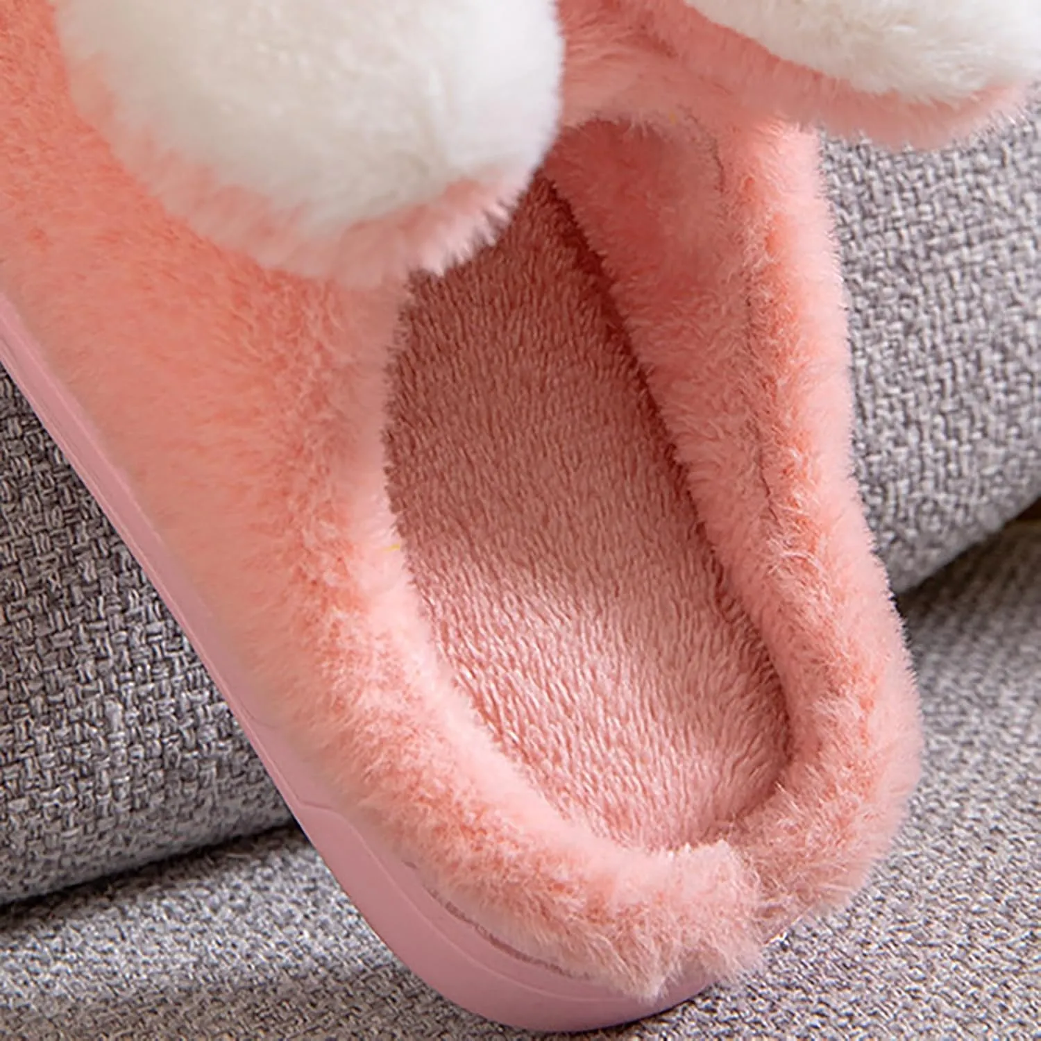 Glitter Moccasins Women Toddler Kids Children's Boys Girls Print Bunny Print Furry Shoes Slippers for Girls Light up