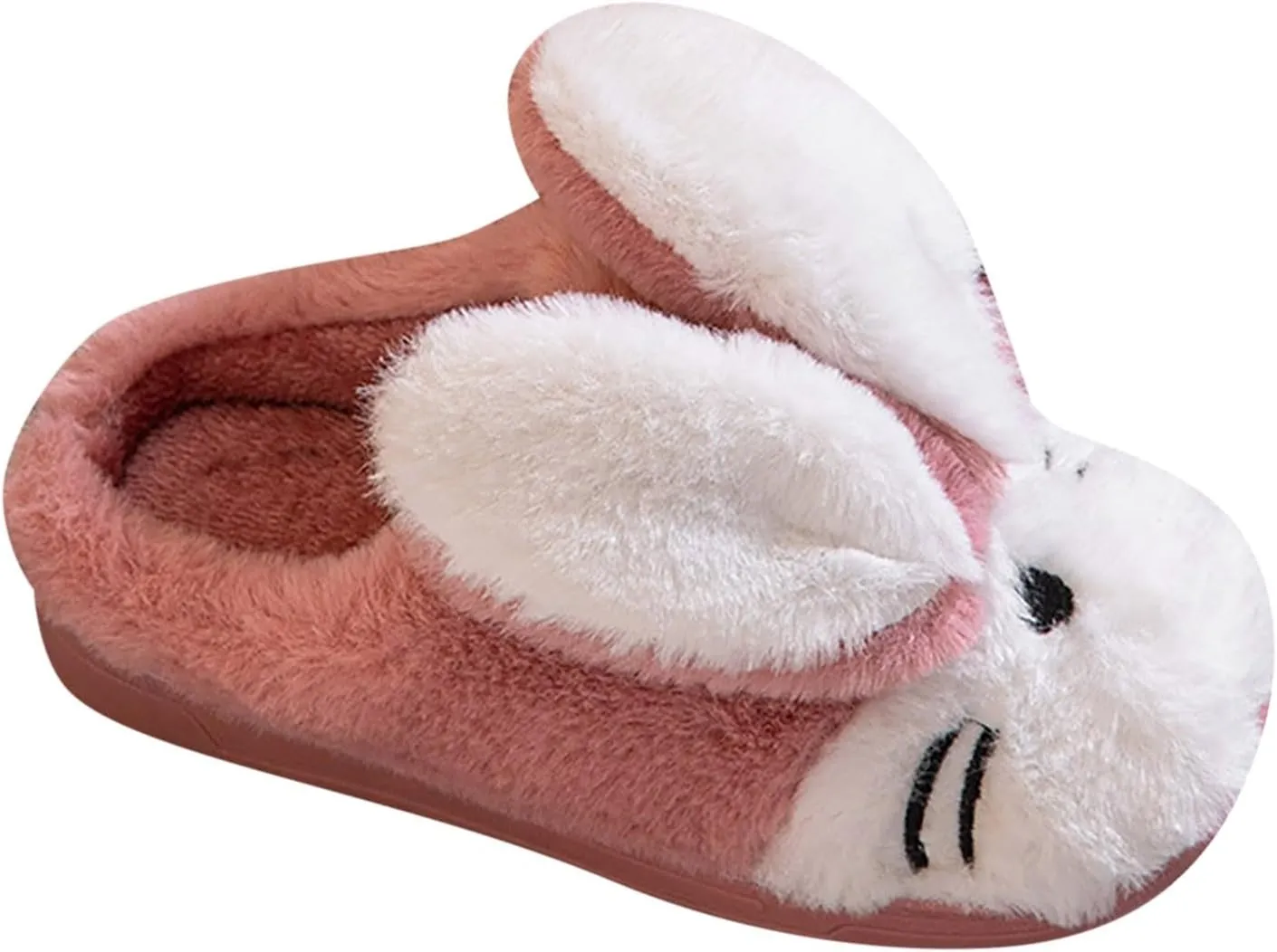 Glitter Moccasins Women Toddler Kids Children's Boys Girls Print Bunny Print Furry Shoes Slippers for Girls Light up