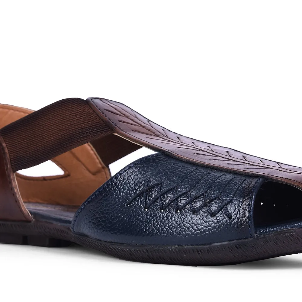 Healers Formal Navy Blue Flat Slipper For Women T840-07 By Liberty