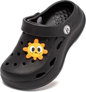 HOBIBEAR Toddler Garden Shoes Boys Cartoon Slides Sandals Kids Clogs
