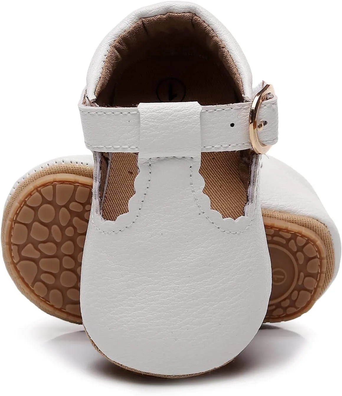 HONGTEYA Infant Baby Girls Mary Jane Flats Non Slip for Toddler First Walkers Soft Sole PU Leather Crib Shoes Sneaker Wedding Party Christmas Princess Dress Shoes Baby Moccasins Girls