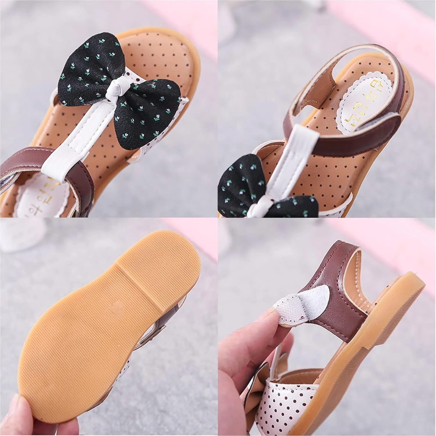 Infant Baby Girl Sandals Summer Outdoor Casual Beach Shoes Bowknot Soft Sole Princess Dress Flat First Walkers Shoes (White, 3.5-4 Years Toddler)