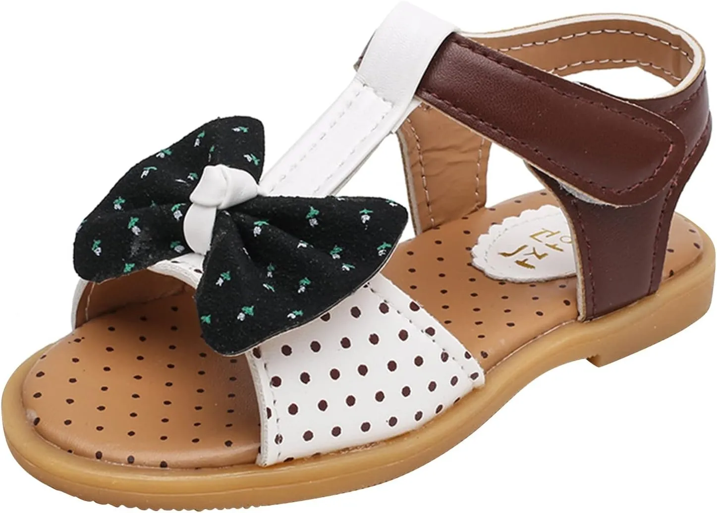 Infant Baby Girl Sandals Summer Outdoor Casual Beach Shoes Bowknot Soft Sole Princess Dress Flat First Walkers Shoes (White, 3.5-4 Years Toddler)