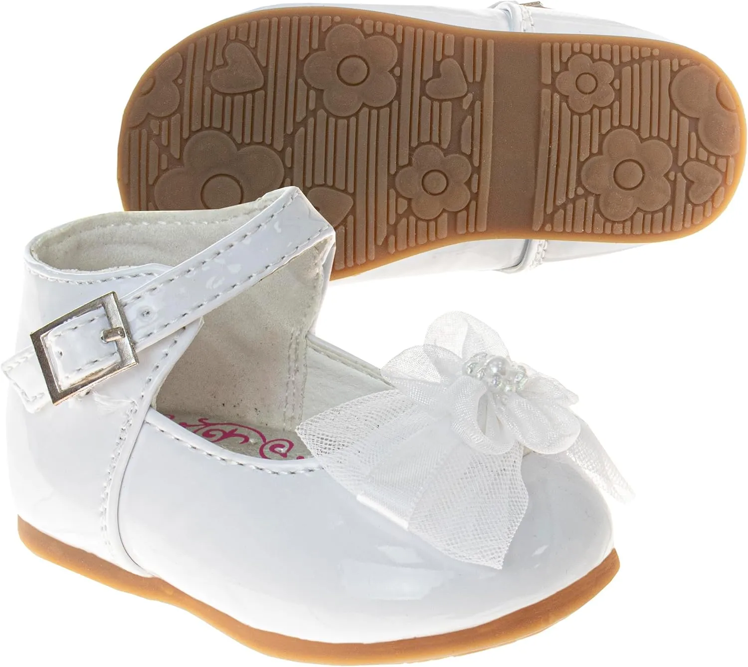 Josmo Baby-Girl's Cute Formal Dress Flats Mary Jane