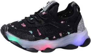 Kids Light Up Shoes Flash Sneakers Lightweight for Boys Girls Toddler Athletic Runing Walking Kids Tennis Shoes