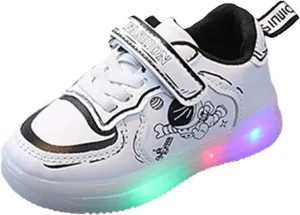 Kids Light Up Shoes Toddler Girls Boys Breathable Led Flashing Sneakers Cute Soft Sole Students Sport Sneakers