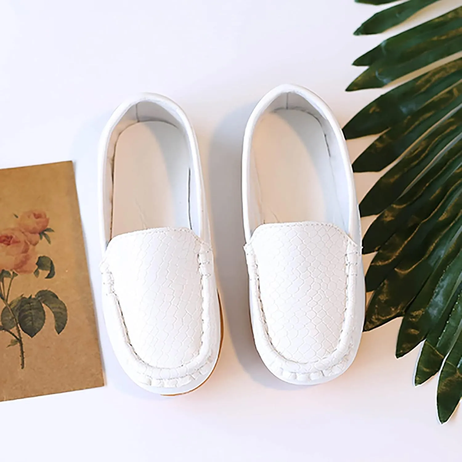 Kids Toddlers Boys Girls Loafers Casual Slip-On Moccasin Boat Dress Shoes Casual Shoes Formal Dress Shoes Toddler Girl