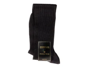 Knee Length Cotton Socks Navy