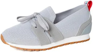 Lausiuoe Slip On Sneakers Women Arch Support Walking Shoes Breathable Upper Gym Workout Nurse Restaurant Fashion Sneake