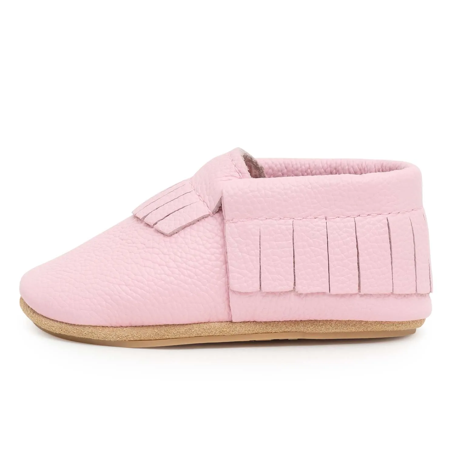 Light Pink Hard Sole Moccasins