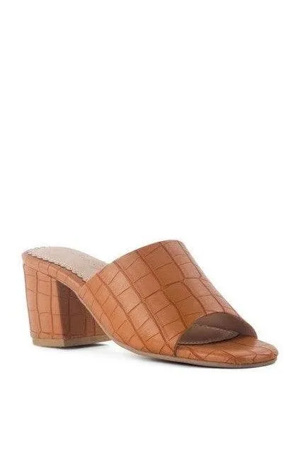 LONDON RAG DUMPLINN Slip-On Block Heel Sandal
