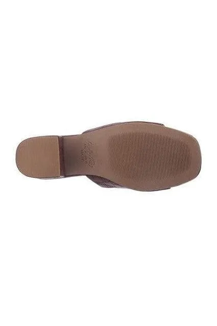 LONDON RAG DUMPLINN Slip-On Block Heel Sandal