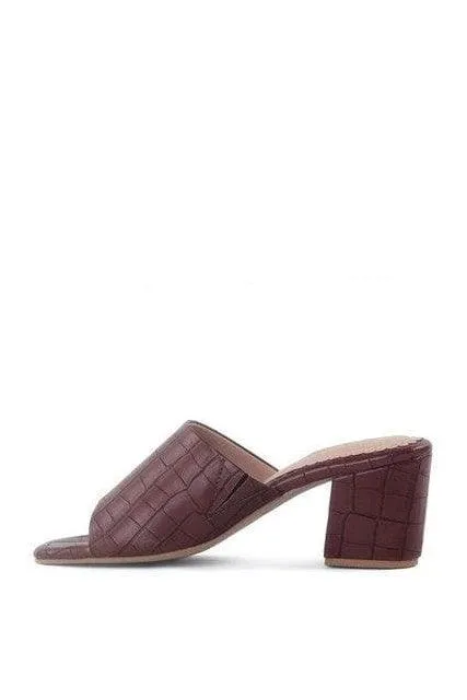 LONDON RAG DUMPLINN Slip-On Block Heel Sandal