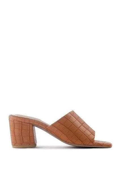 LONDON RAG DUMPLINN Slip-On Block Heel Sandal