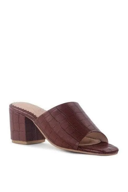 LONDON RAG DUMPLINN Slip-On Block Heel Sandal