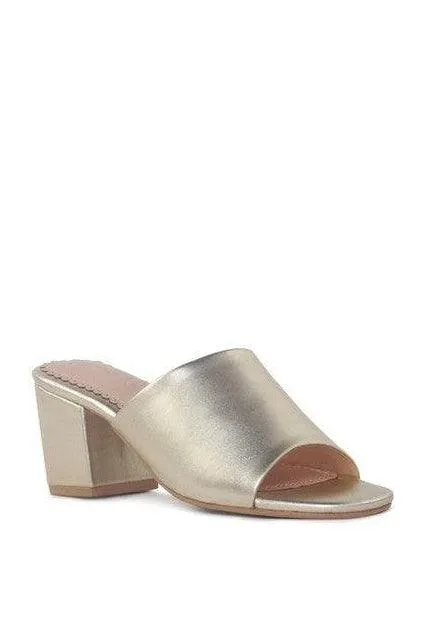 LONDON RAG DUMPLINN Slip-On Block Heel Sandal