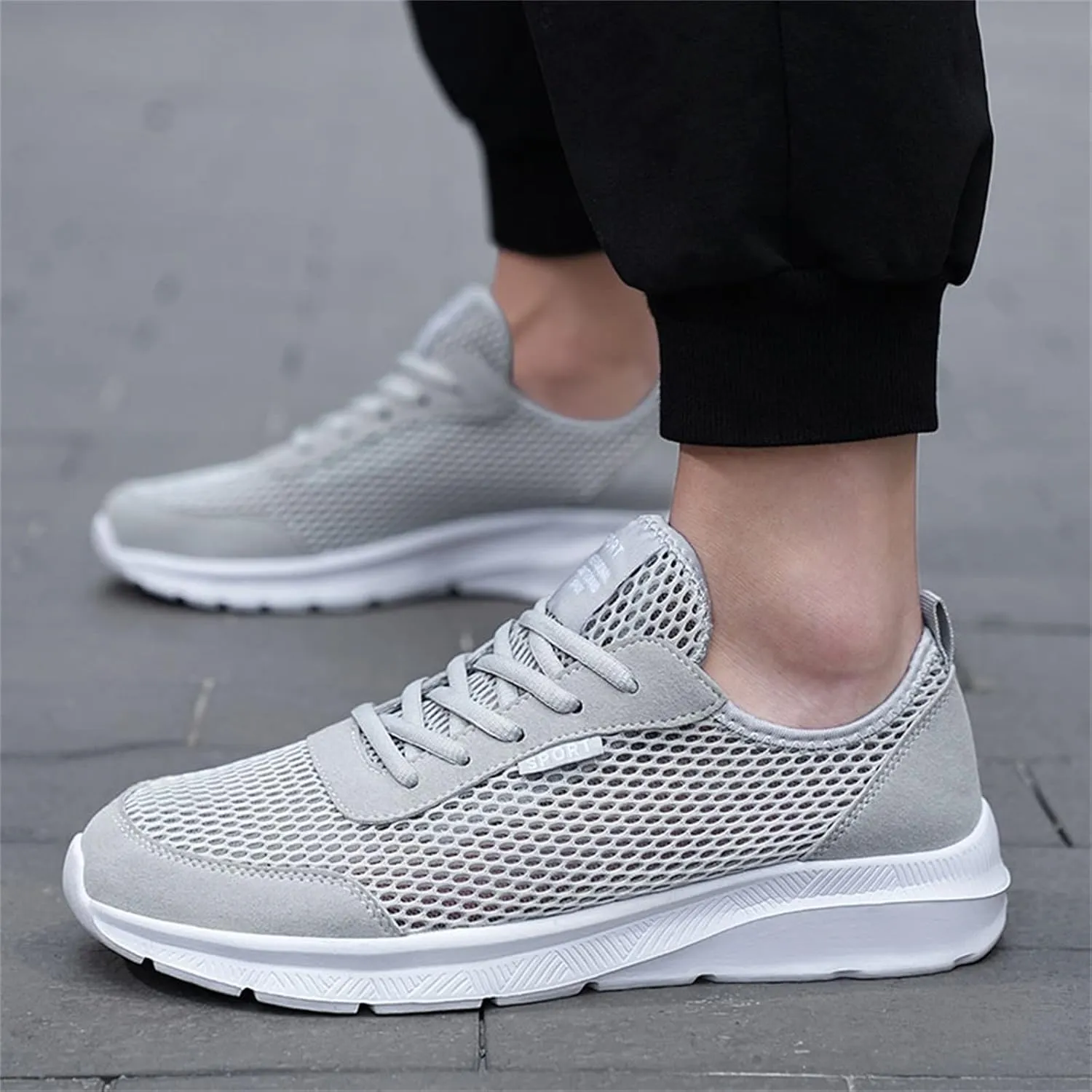 Men's Casual Dress Sneakers Oxfords Business Mesh Breathable Walking Shoes Tennis Comfortable