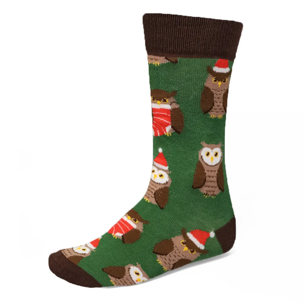 Men's Christmas Owl Socks